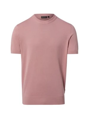 Finshley & Harding Męska koszula z dzianiny Mężczyźni Bawełna (100%) różowy jednolity,