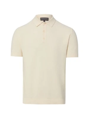 Finshley & Harding Męska koszulka polo Mężczyźni Bawełna beżowy,