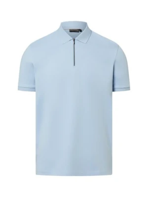 Finshley & Harding Męska koszulka polo Mężczyźni Bawełna (100%) niebieski jednolity,