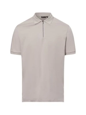 Finshley & Harding Męska koszulka polo Mężczyźni Bawełna beżowy jednolity,