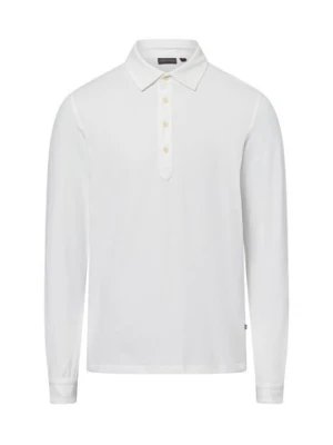 Finshley & Harding Męska koszulka polo Mężczyźni Bawełna biały jednolity,