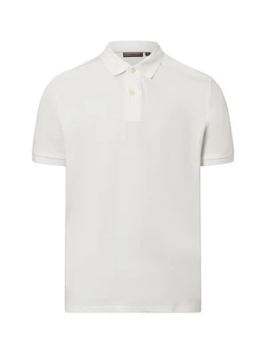 Finshley & Harding Męska koszulka polo Mężczyźni Bawełna biały jednolity,
