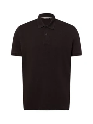 Finshley & Harding Męska koszulka polo Mężczyźni Bawełna czarny jednolity,