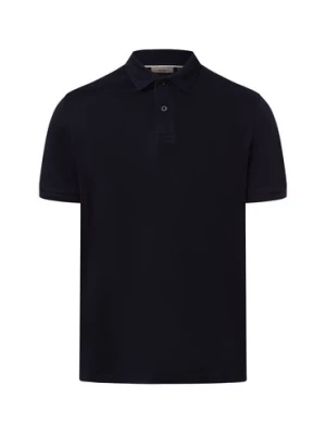 Finshley & Harding Męska koszulka polo Mężczyźni Bawełna niebieski jednolity,