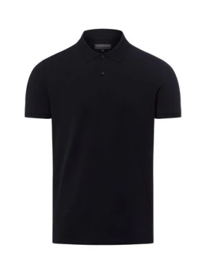 Finshley & Harding Męska koszulka polo Mężczyźni Bawełna niebieski jednolity,