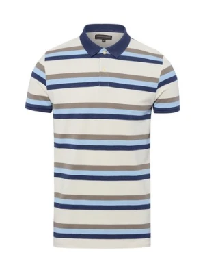 Finshley & Harding Męska koszulka polo Mężczyźni Bawełna niebieski|wielokolorowy w paski,
