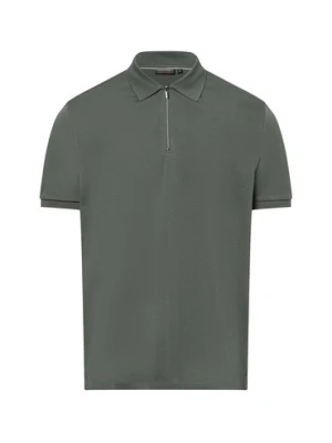 Finshley & Harding Męska koszulka polo Mężczyźni Bawełna zielony jednolity,