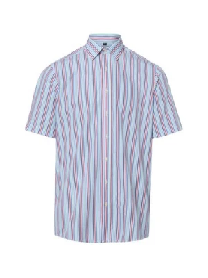Finshley & Harding Męska koszulka z krótkim rękawem Mężczyźni Modern Fit Bawełna (100%) biały|wielokolorowy,