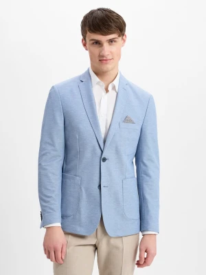 Finshley & Harding Męska kurtka casualowa - Maarten Mężczyźni Modern Fit niebieski marmurkowy,