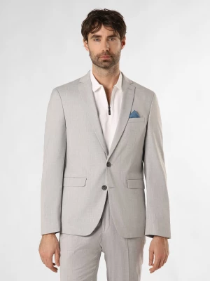 Finshley & Harding Męska kurtka modułowa - Oakland Mężczyźni Slim Fit szary marmurkowy,
