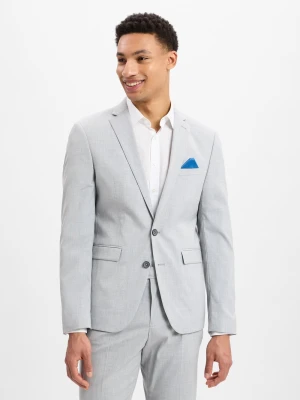 Finshley & Harding Męska kurtka modułowa - Oakland Mężczyźni Slim Fit szary marmurkowy,