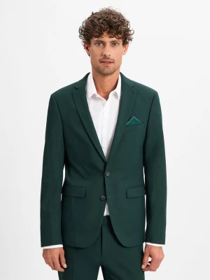 Finshley & Harding Męska kurtka modułowa - Oakland Mężczyźni Slim Fit Sztuczne włókno zielony jednolity,