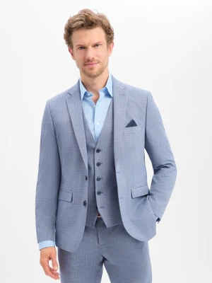 Finshley & Harding Męska kurtka modułowa - Steven Mężczyźni Modern Fit niebieski,