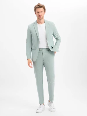 Finshley & Harding Męski garnitur Mężczyźni Modern Fit zielony,