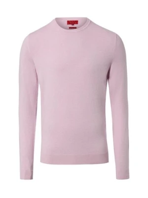 Finshley & Harding Męski sweter z dzianiny Mężczyźni Bawełna różowy marmurkowy,