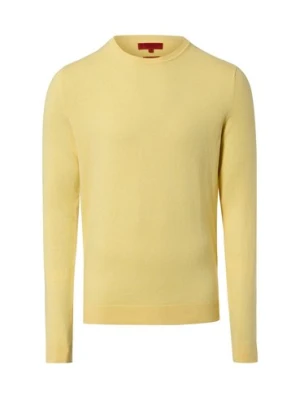 Finshley & Harding Męski sweter z dzianiny Mężczyźni Bawełna żółty marmurkowy,