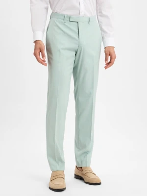 Finshley & Harding Męskie spodnie garniturowe - Kalifornia Mężczyźni Slim Fit zielony marmurkowy,