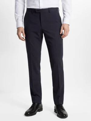 Finshley & Harding Męskie spodnie garniturowe Mężczyźni Modern Fit niebieski,