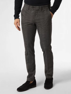 Finshley & Harding Męskie spodnie materiałowe Mężczyźni Sztuczne włókno szary w kratkę,