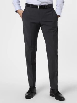 Finshley & Harding Męskie spodnie od garnituru modułowego Mężczyźni Modern Fit szary jednolity,