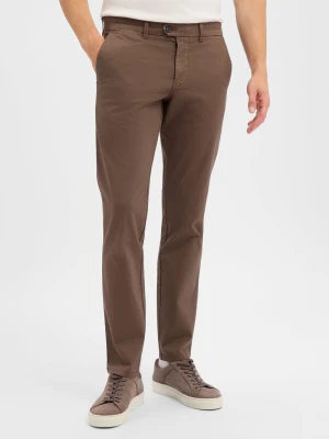 Finshley & Harding spodnie chino Mężczyźni Bawełna brązowy
