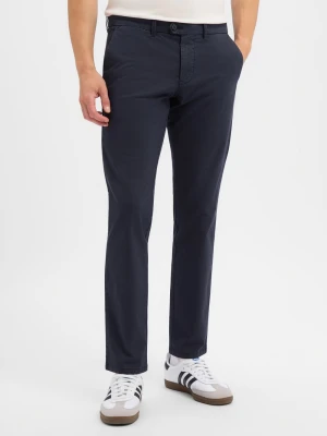 Finshley & Harding spodnie chino Mężczyźni Bawełna niebieski