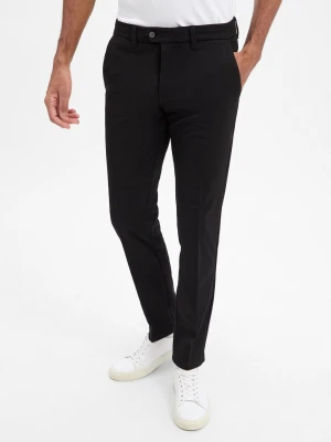 Finshley & Harding Spodnie - Dylan Slim Fit Mężczyźni czarny jednolity,