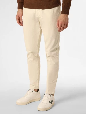 Finshley & Harding Spodnie Mężczyźni Bawełna biały jednolity,
