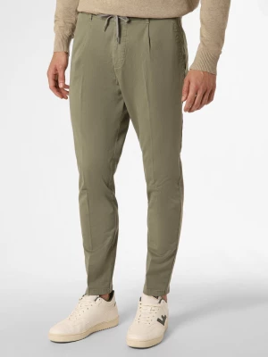 Finshley & Harding Spodnie Mężczyźni Bawełna szary|zielony jednolity,