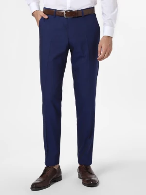 Finshley & Harding Spodnie Mężczyźni Slim Fit niebieski jednolity,