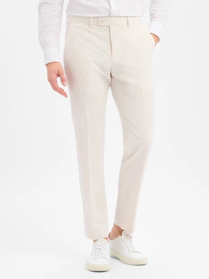 Finshley & Harding Spodnie - Mitch Mężczyźni Modern Fit beżowy,