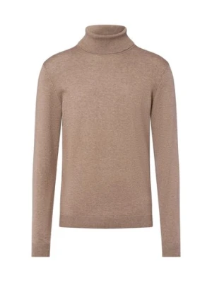 Finshley & Harding Sweter męski Mężczyźni Bawełna brązowy marmurkowy,