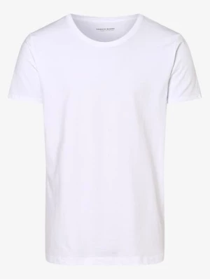 Finshley & Harding T-shirty pakowane po 2 szt. Mężczyźni Bawełna biały jednolity,