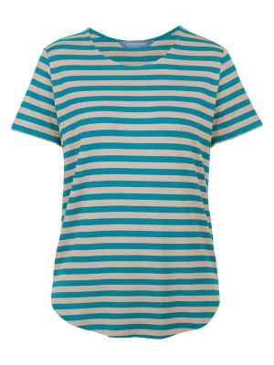 finside Koszulka "Mekkoli" w kolorze turkusowo-beżowym rozmiar: 38