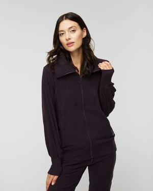 Fioletowa bluza rozpinana damska Deha