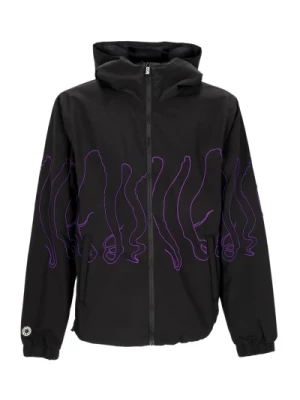 Fioletowa/czarna kurtka warstwowa streetwear Octopus