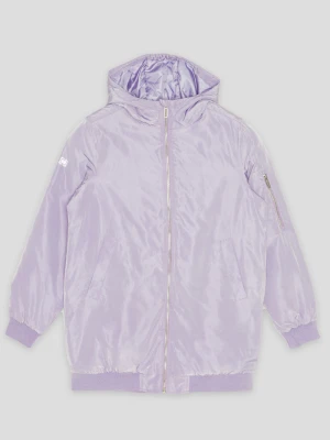 Fioletowa przedłużana kurtka przejściowa Reporter