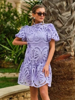 Fioletowa Sukienka Amathinna elsa.m by may