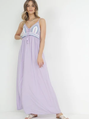 Fioletowa Sukienka Wing In Rosa