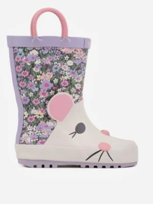 Fioletowe Kalosze z Motywem Myszki Meribel wink