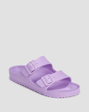 Fioletowe Klapki Damskie Birkenstock Arizona Eva Narrow