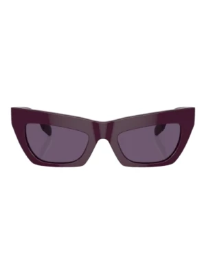 Fioletowe Okulary Przeciwsłoneczne Burberry