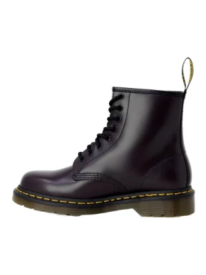 Fioletowe Skórzane Buty Wsuwane Dr. Martens