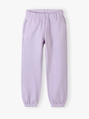 Fioletowe spodnie dresowe dla dziewczynki - comfort fit - Lincoln&Sharks Lincoln & Sharks by 5.10.15.