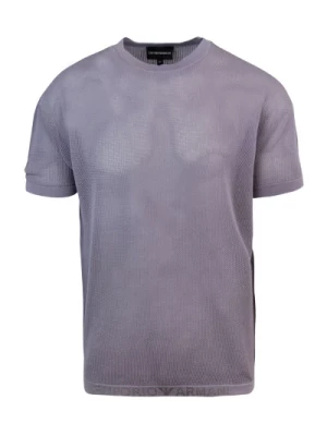 Fioletowe T-shirty i Pola Emporio Armani