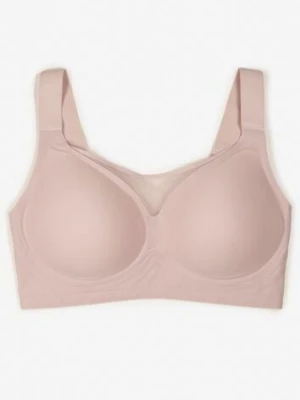 Fioletowy Biustonosz na Szerokich Ramiączkach Zdobiony Siateczkową Wstawką Salineva love magnolia