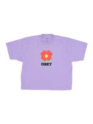 Fioletowy Crop Tee Obey