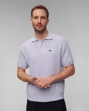 Fioletowy Sweter Polo Męski Lacoste Ah7642