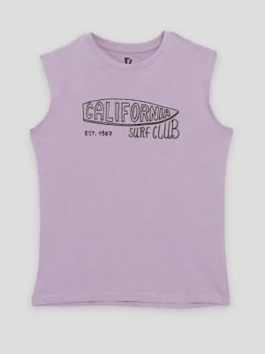 Fioletowy t-shirt bez rękawów CALIFORNIA SURF CLUB Reporter
