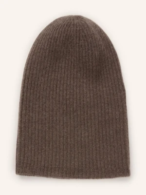 Fioroni Czapka Z Kaszmiru beige BRĄZOWY
